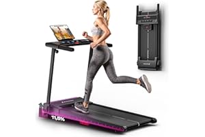 ‎SPORTSTECH Sportstech Laufband für Zuhause, Laufband klappbar, Treadmill bis 12 km/h, max. 120kg, Tablethalterung, Deutsche Qualitätsmarke, mit 11,5% Steigung, Bluetooth App kompatibel, LED, sProRun