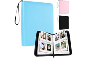 NICEKOOL 400 Fotos Album Fotografico - Album per Fotografico Istantanea Fuji Instax Mini 90 9 8 8+ 70 7c 7s 50s 7+ 25 11 12 / Mini Link/Mini LiPlay/Kodak Mini 57 x 90 mm, Scrapbooking Album, Blu