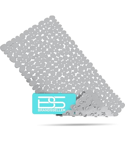 Gedy River Antislipbadmat 35 x 70cm, PVC, grijs kopen