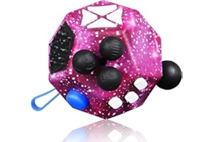 VCOSTORE Fidget Cube with 12 Sides, Original Fidget Toys Cube, Adult Infinity Magic Toys, Anti Stress Cube for Children and Adult with ADHD, ADD, ASD, ADHD