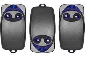 SUOXIOM 3pcs Telecomandi per cancello, 433,92 MHz telecomando per cancello automatico Flo2r-s, 2 canali trasmettitore di telecomando