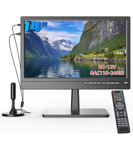 TV 22 inch IPS HD 1080P Screen,Small tv with Freeview Receiver,12
