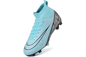GRESKY Kids Football Boots Boys Girls Football Cleats Turf Soccer Shoes AG/FG