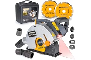 EASYPARTS Electric Wall Chaser 3000w Laser Guided 150mm Disc/Hard Case + Accessories