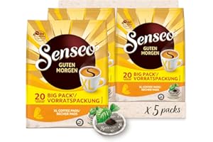 ‎SENSEO Senseo Pads Guten Morgen XL, Vorratspackung, 5 x 20 Getränke, 100 Kaffeepads