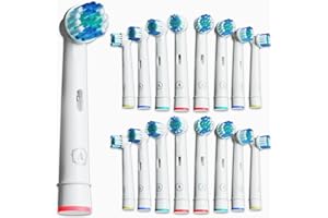 ASTER DENTAL CARE Toothbrush Head Compatible with Oral B - 16 Pack Aster Replacement Electric Professional Toothbrush Heads Deep and Precise Cleaning Brush Heads Toothbrush Heads Compatible with Oral B Braun