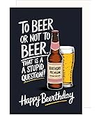Central 23 – Biglietto di compleanno divertente – Birthday Forecast Beer – For lui, moglie, marito, fidanzato, fidanzata, migliore amica mamma papà