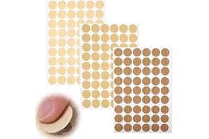 JUGNAW Set de 162 Pegatinas Adhesivas Decorativas para Cubrir Agujeros de Tornillo, 21mm Pegatinas Tapa Tornillos de Textura de Madera de Roble Claro, Cubiertas para Muebles y Decoración del Hogar