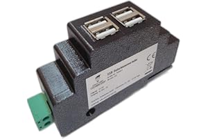 CHRISTIAN'S TECHNIK SHOP Christians Technikshop 4fach Hutschienen USB Verteiler für Verteiler und Zählerschrank
