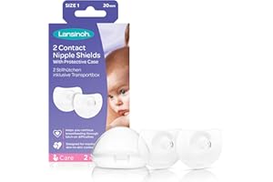 Lansinoh Contact Nipple Shields with Case (20mm Medium)