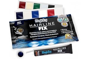 MagicEzy Hairline Fix - (Navy Blue)| Gelcoat Repair Filler for Fibreglass Boats | Glossy TouchUp Repair | Repair Like an Expert