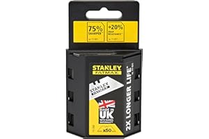 Stanley Fatmax 4-11-700 Knife Blade, Silver, Set of 50 Piece