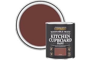 Rust-Oleum Red Kitchen Cupboard Paint in Matt Finish - Fire Brick 750ml