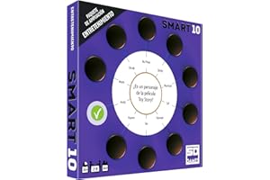 SD GAMES SMART 10 ENTRETENIMIENTO - Paquete de Ampliación Juego de Mesa de Preguntas Smart 10 sobre Entretenimiento, 50 Tarjetas Doble Cara con 100 Preguntas, 2 a 8 Jugadores Recomendado a Partir de 14 Años
