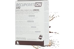 RECUPERAT-ION Suero Oral en Polvo con Reishi y Prebiótico para Gastroenteritis y Vómitos - Inmunidad Digestiva Niños y Adultos - Sabor Cola Sin Gluten Ni Lactosa - Pack 4 Sobres Apto Veganos | RECUPERATION