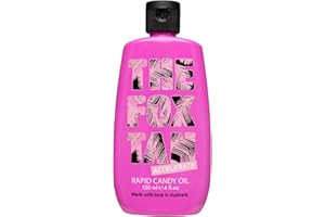 The Fox Tan - Rapid Candy Oil - acelerador del bronceado sin autobronceador para el cuerpo, aceite bronceador con aceite de coco, almendras y jojoba, vegano, 120 ml