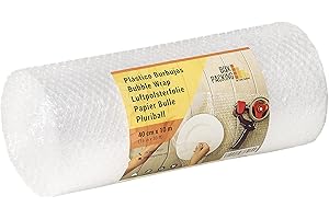 BOX PACKING BY FIELD CONTROL BOXPACKING | Rouleau Papier Bulle Déménagement | 40 cm de largeur x 10 m de longueur | Film Papier Bulle Déménagement | Emballage carton demenagement | Papier Bulles Emballage