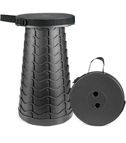 Sitzkissen Für Teleskophocker – 3,5 Cm Memory-Schaum, Wasserdicht, Mit Gurten & Druckknöpfen