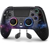 DuLingKer Mando Inal&aacute;mbrico con Hall Effect Compatible para PS4/Pro/Slim | Game Bluetooth Gamepad Controllers with Hall Effec