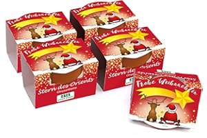 ‎BULL & BEAR Bull & Bear 5er Set Mini Pflanzset 'Frohe Weihnachten' mit Samen für Stern des Orients im Topf 4,5cm, Chrysantheme Anzuchtset mit Pflegeanleitung