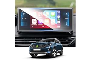 RUIYA Compatible with 2021-2023 Peugeot 3008 5008 Screen Protector, 10" Tempered Glass Protective Film 3008 Navigation Screen Protector HD GPS Devices Touchscreen Protective Film