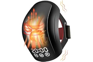 IKEENER Massaggiatore per Ginocchio Senza Fili con Riscaldamento e Vibrazioni, Lampada Infrarossi per Alleviare il Dolore al Ginocchio con Laser 210pcs, Tutore Ginocchio per Legami di Rigidità del Ginocchio