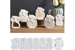 ‎EPODA EPODA Silikonform Lichter Eule Silikonformen Gießformen Eule Silikon Gießform Eule LED Gipsformen zum Gießen Epoxidharz Formen DIY Gießformen Eule Lichterform