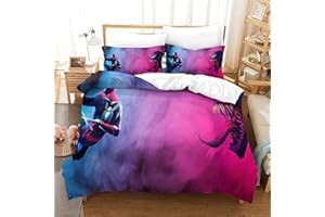 Auusda Spider-Man Edredón Individual No Way Home Precioso Patrón para Niños Niños Niñas Funda De Edredón De Microfibra Ligera King（220x240cm）