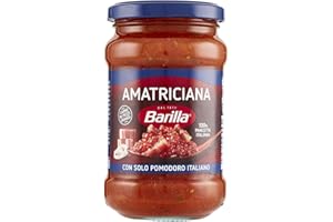 Barilla Sugo all'Amatriciana, Salsa Pronta al Pomodoro con Pancetta, Cipolla e Peperoncino, Sugo Pronto, Confezione da 300g