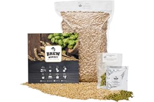 Brew Monkey Kit per Fare La Birra in Casa | Weizen Kit Ingredienti | 5 Litri | 5,7% ALC. | Kit per la Produzione di Birra | Idea Regalo per Uomo | Kit Birra