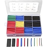 560 PCS Heat Shrink Tubing 2:1, Eventronic Electrical Wire Cable Wrap Assortment Electric Insulation Heat Shrink Tube Kit wit