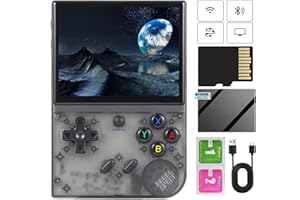 ASTARAMA RG35XX Plus console da gioco portatile con schermo IPS da 3,5 pollici, console per videogiochi retrò con scheda 64TF e 5500 + giochi classici, batteria integrata da 3300 mAh, supporta Wi-Fi 5G e