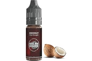 GALAXEJUICE Coconut Flavouring - High Strength Food Flavoring - 230+ Flavours -10ml Bottle.