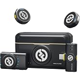 Hollyland Lark M2 Kablosuz Mikrofon, iPhone/Kamera/Android/PC i&ccedil;in, 48 kHz/24 bit Y&uuml;ksek Sadakat Ses, 300 m Menzil, G&uuml;r&uuml;lt&uuml; E