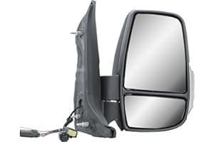LONGLING Driver Right Side Door Wing Mirror O/S Manual without Heated Manual Folding Short Arm for Ford Transit MK8 2014 to 2026