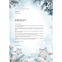 SIGEL Weihnachtsbriefpapier Blue Harmony A4 - 100 Blatt Nachhaltiges Papier Für Weihnachtspost