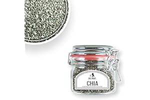 ‎EDEL KRAUT MANUFAKTUR DES LEBENS Chia Samen BIO 180g im Premium Drahtbügelgals | EDEL KRAUT - 100% reine Chiasamen Bio frei von jeglichen Zusatzstoffen und Gentechnik - Natur pur - chia seeds