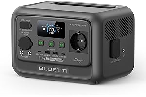 BLUETTI Stazione di Energia Portatile Elite 30 V2, Batteria LiFePO4 da 288Wh, Uscita CA da 600W (Picco 1500W), Ricarica Totale in 70 Minuti, Ideale per Campeggio, Viaggi, Interruzioni di Corrente