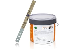 DIFFUTEC BAUDER® LIQUITEC PU Detail - 1-komponentiges, lösemittelfreies PU Flüssigkunststoff-System für Details und Anschlüsse inkl. Rührholz (6,0 kg/Eimer - Farbe: fenstergrau ca. RAL 7040)
