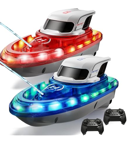Ninco Bluefinn Radiografisch Bestuurbare Boot – 2 Motoren, Grote Zwenkhoek, 2,4 GHz Zender, Bereik 10 Meter, Vanaf 6 Jaar, Inclusief Batterijen (3+2 AA)