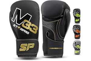 Starpro Boxing Gloves Training & Sparring Gloves for Men & Women, Ideal for Boxing, Kickboxing & Muay Thai Sizes 8oz, 10oz, 12oz, 14oz,16oz