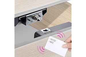CODACE Elektronisches Schrankschloss, Karten-Schließfach, verstecktes DIY-Set, passend für Holzschublade, Schublade, Schuhschrank mit RFID-Karte/Tag-Eingang