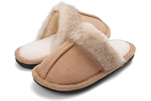 Gunaisime Winter Baumwolle Hausschuhe Kinder Herren Jungen und Mädchen Warme Plüsch Pantoffeln Weiche Bequeme