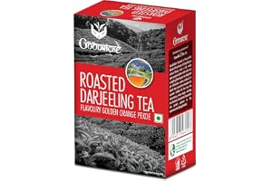 GOODRICKE Roasted Darjeeling Tea - 250gm (Pack of 1) 100% Pure & Original Long Leaf Chai Flavoury Golden Orange Pekoe Premium Black Loose Leaves Tea with Rich Taste & Flavor