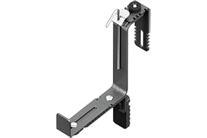 ‎POETIC POETIC/EMSA - VARIO COMFORT Blumenkastenhalter - Universell einsetzbar - Für Geländerbreiten von 4 - 12 cm - Farbe Granit - Tragkraft 50kg