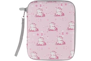 Noaya Card Case Card Holder - 80 Pockets Card Binder Folder with Zipper, Portable Card Holder Compatible with 2.3 * 3.4 Inch Yoto Card, Toy Card Box Card Organiser for Travel Camping Outdoor(Cat)