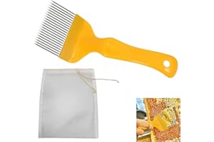 KOAHDE Alveare a Forchetta,Forchetta Strumento Per Apicoltura,Apicoltura Forchetta Per Disopercolare,Forchetta Disopercolare in Acciaio Inossidabile,Acciaio Inox Forchetta Per Il Taglio Miele Attrezzature