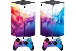 PlayVital Adesivo Skin per Xbox Series X Console&Controller Sticker Decal Cover Vinile per Xbox Series X-Prisma Abbagliante
