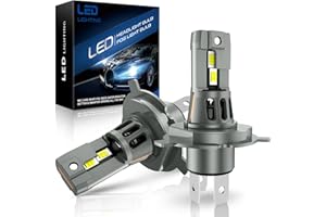 SHINYY Lampadine H4 LED Fari, 23000LM 6500K Bianco 12V-24V 600% Luminoso Lampade LED H4 HB2 9003 Auto o Moto Abbaglianti Anabbaglianti Canbus Senza Errori, Sostituire Alogene e Luci Xeno, 2PCS