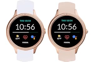 LvBu Armband Kompatibel Für Fossil Damen Gen 5E Samartwatch, Sport Silikon Classic Ersatz Uhrenarmband Für Fossil Damen Gen 5E Samartwatch Smartwatch